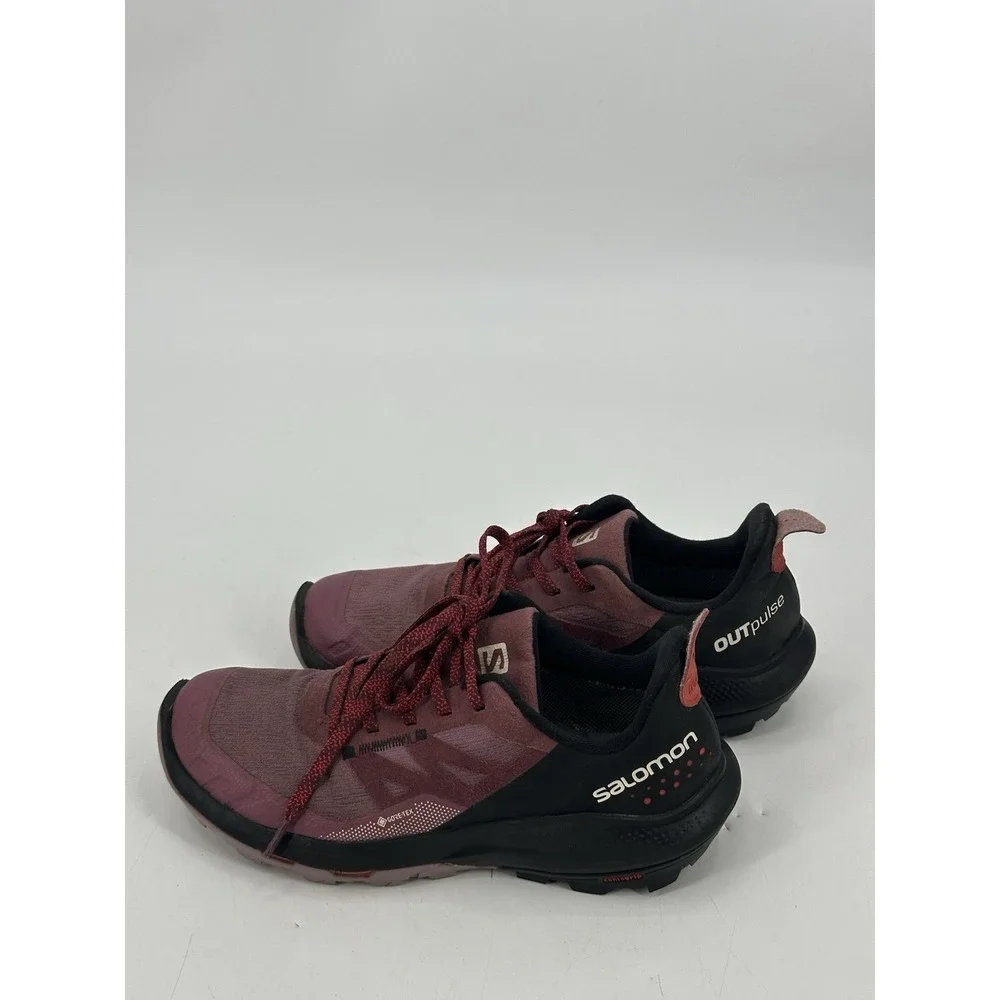 Salomon OutPulse GTX Waterproof Hiking Shoes Size 6.5 Women's‎ Purple/Black